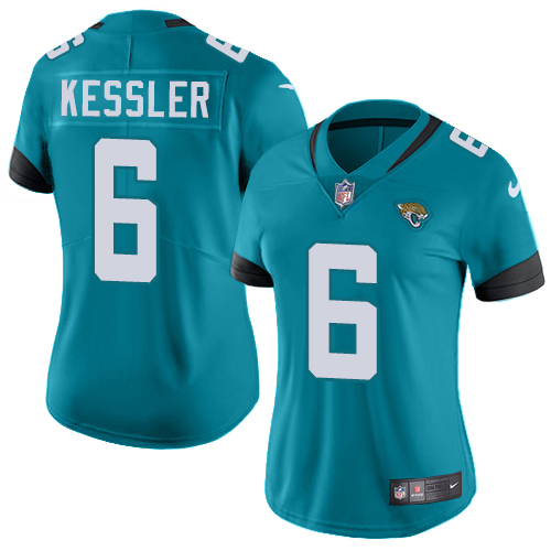 Nike Jacksonville Jaguars #6 Cody Kessler Teal Green Alternate Women Stitched NFL Vapor Untouchable Limited Jersey->women nfl jersey->Women Jersey